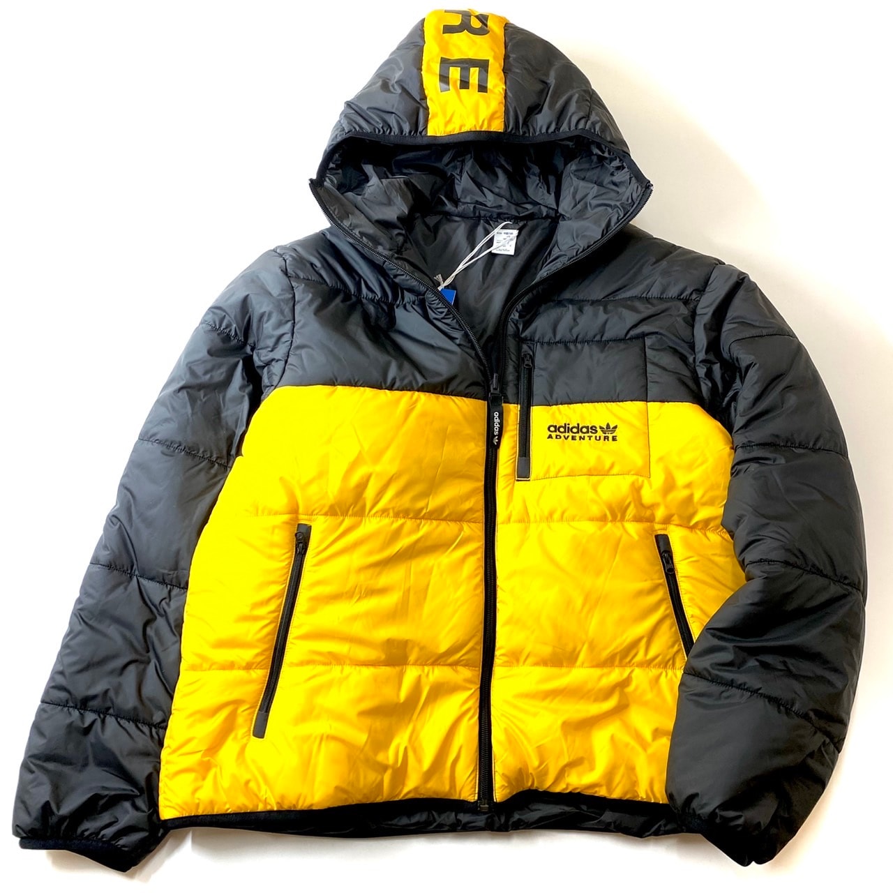 ADIDAS ADVENTURE REVERSIBLE PUFFER JACKET "Black/Active Gold"