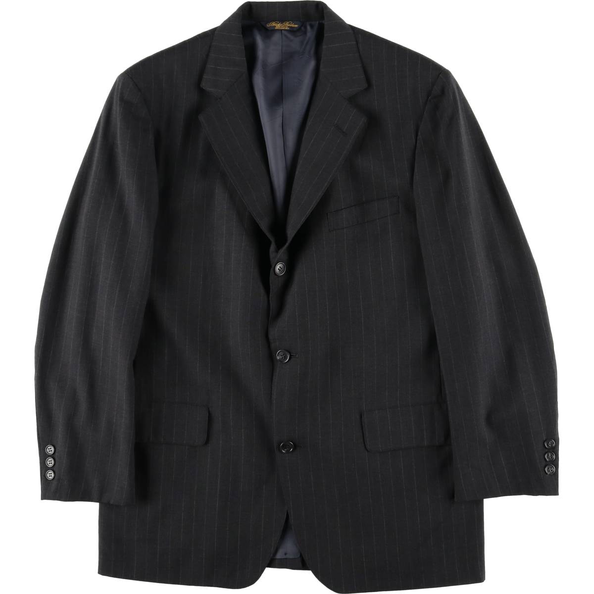 古着 80~90年代 ブルックスブラザーズ Brooks Brothers MAKERS ストライプ柄 ウールテーラードジャケット USA製 メンズM相当/eaa459822