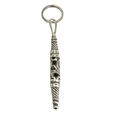 CHROME HEARTS クロムハーツ(原本無) SMALL ROLLER スモール ローラー キーリング キーホルダー シルバー系【中古】