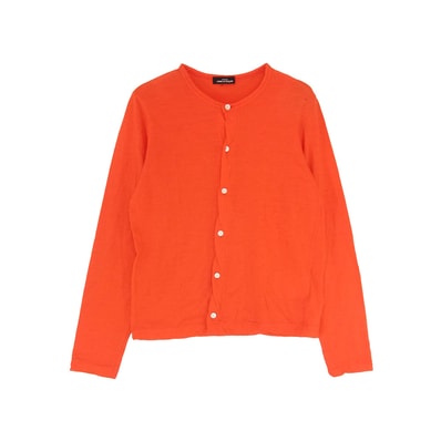 tricot COMME des GARCONS トリココムデギャルソン カーディガン TH-T014 AD2002 製品染め ウール ニット カーディガン レッド系 サイズ表記無【中古】