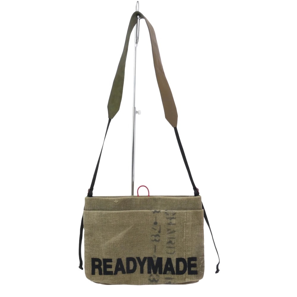 READY MADE レディメイド ショルダーバッグ ARMY Sacoche サコッシュ ショルダーバッグ ブラウン系【中古】