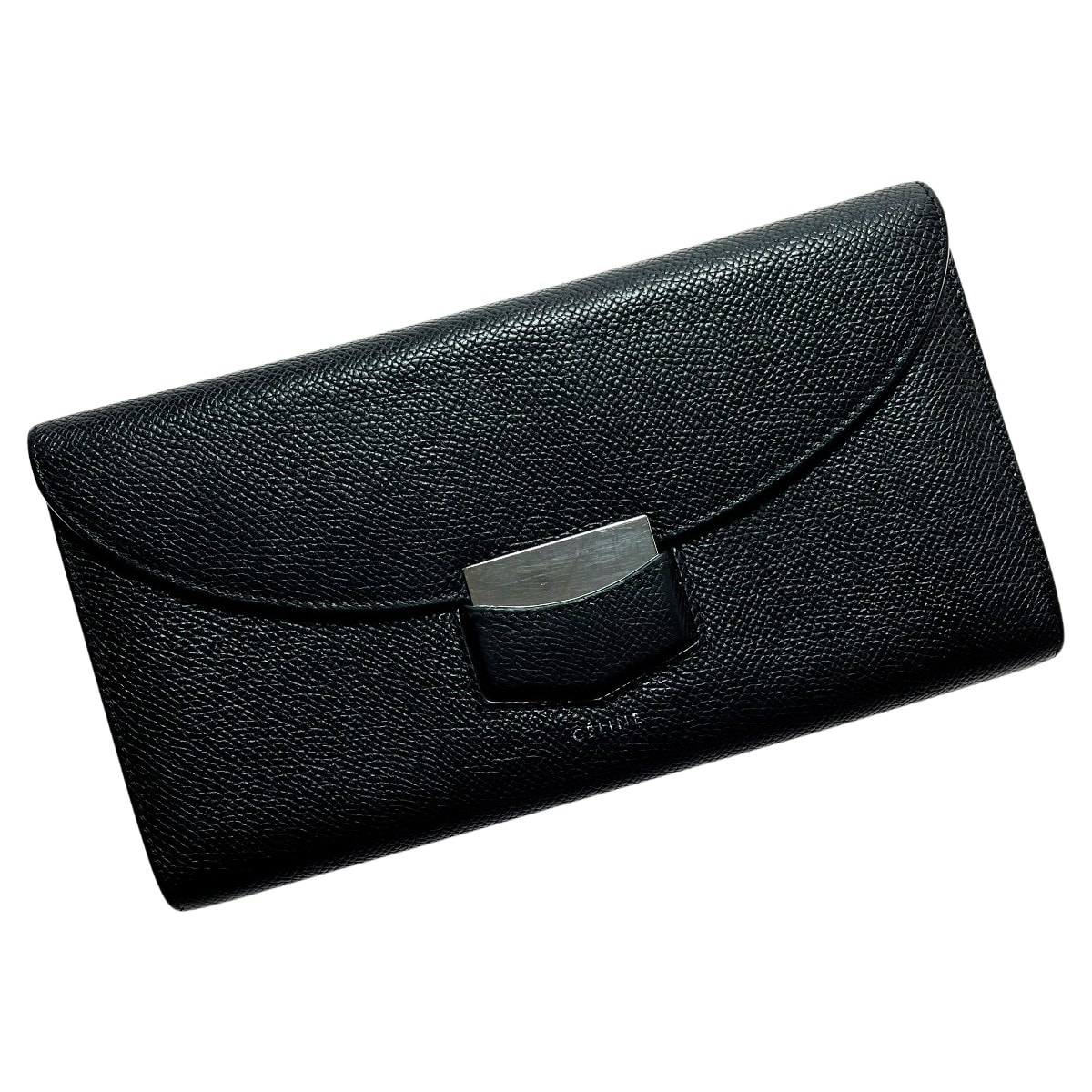 CELINE セリーヌ トロッター ラージ マルチファンクションウォレット 108753APM ブラック 長財布 レディース シルバー金具
