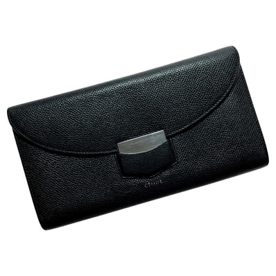 CELINE セリーヌ トロッター ラージ マルチファンクションウォレット 108753APM ブラック 長財布 レディース シルバー金具