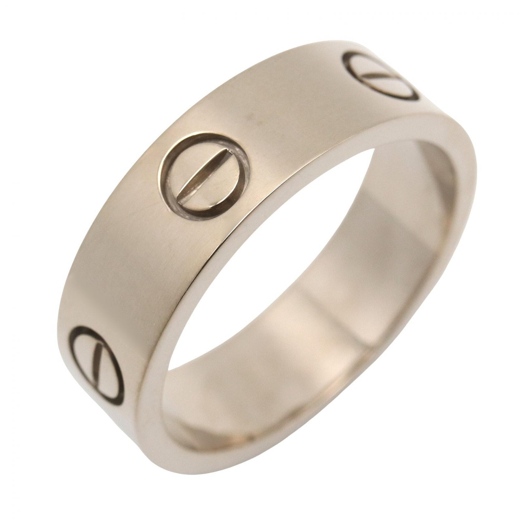 カルティエ CARTIER ラブリング リング・指輪 ジュエリー K18WG(ホワイトゴールド) メンズ レディース シルバー系 B4084700 【中古】