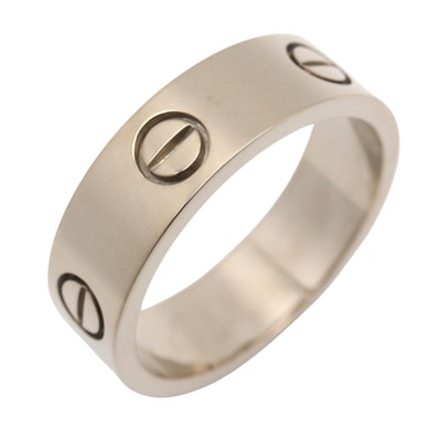 カルティエ CARTIER ラブリング リング・指輪 ジュエリー K18WG(ホワイトゴールド) メンズ レディース シルバー系 B4084700 【中古】