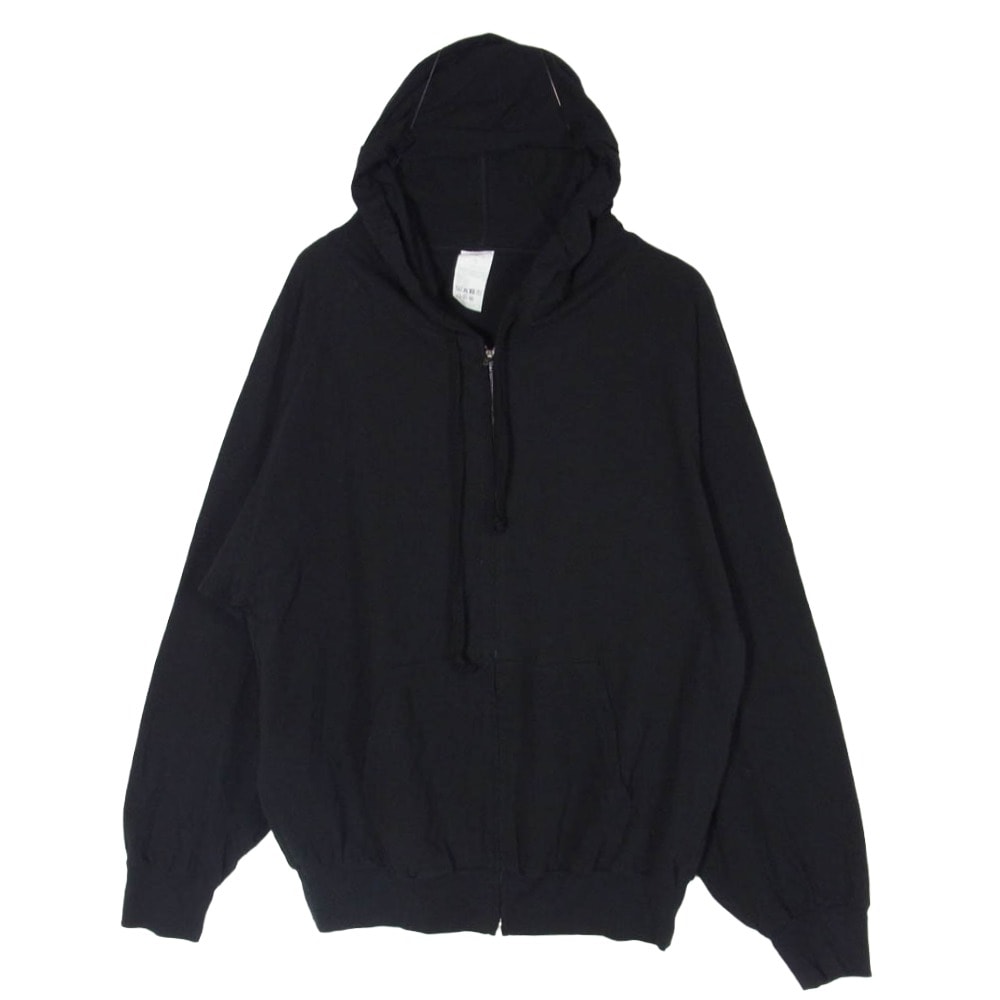COMOLI コモリ 26SS D01-05039 JERSEY ZIP PARKA ジャージ ジップ パーカー ブラック系 3【美品】【中古】