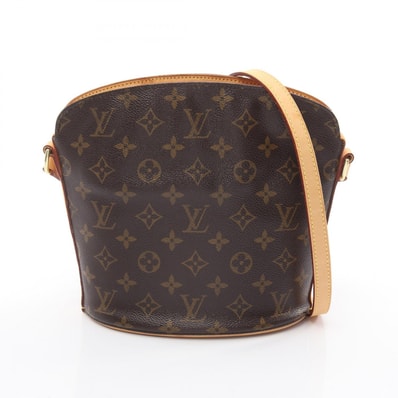 ルイ・ヴィトン LOUIS VUITTON ドルーオ ショルダーバッグ バッグ PVCコーティングキャンバス レザー モノグラム レディース ブラウン系 M51290 【中古】