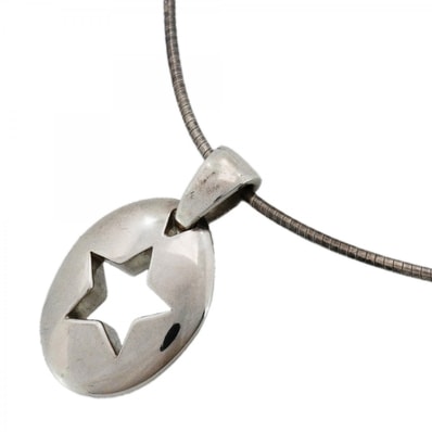 【6jdb0404】ティファニー ネックレス ピアストスター シルバー925【中古】レディース