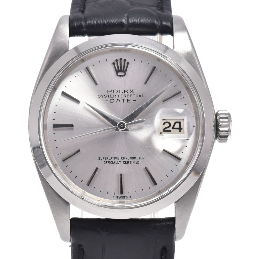 ロレックス ROLEX 1500 ヴィンテージ オイスターパーペチュアル デイト Cal.1560 シルバー 自動巻き メンズ 良品 腕時計 H#149938