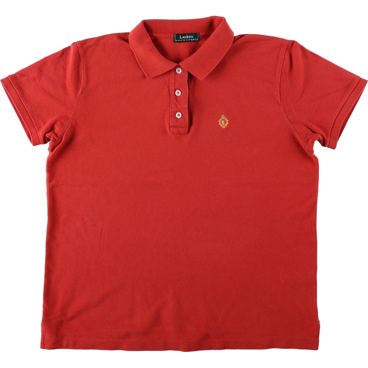 古着 ラルフローレン Ralph Lauren LAUREN ローレン 半袖 ポロシャツ レディースL相当/eaa668413