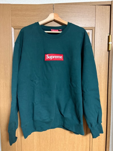 Supreme Box Logo Crewneck "Dark Pine" (22FW)