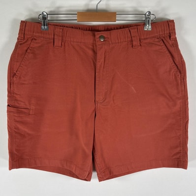 古着 カーハート Carhartt ショートパンツ ダック地 カーゴ 半ズボン ハーフパンツ 短パン w38 オレンジ系 メンズ