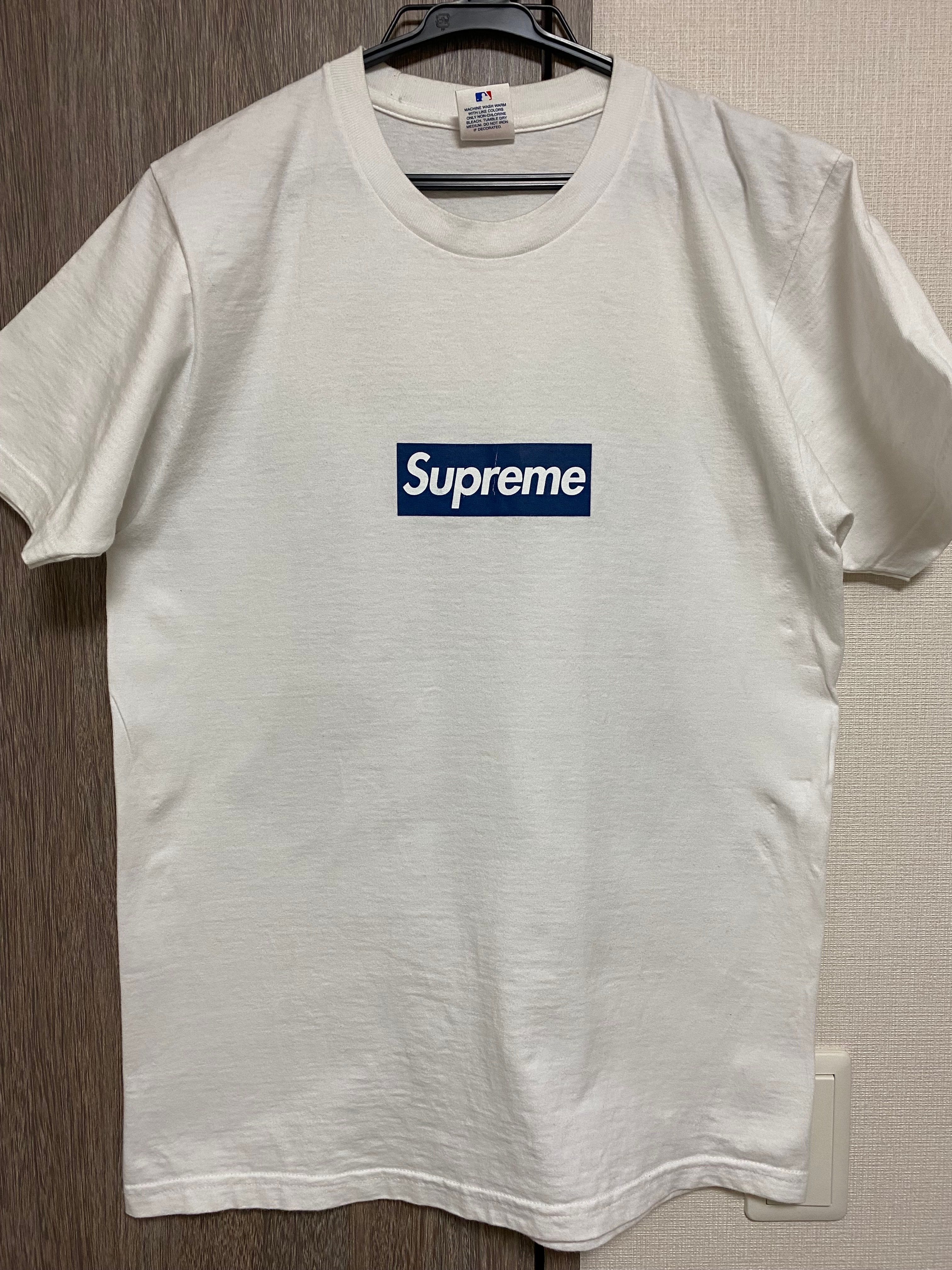 Supreme New York Yankees Box Logo Tee "White"