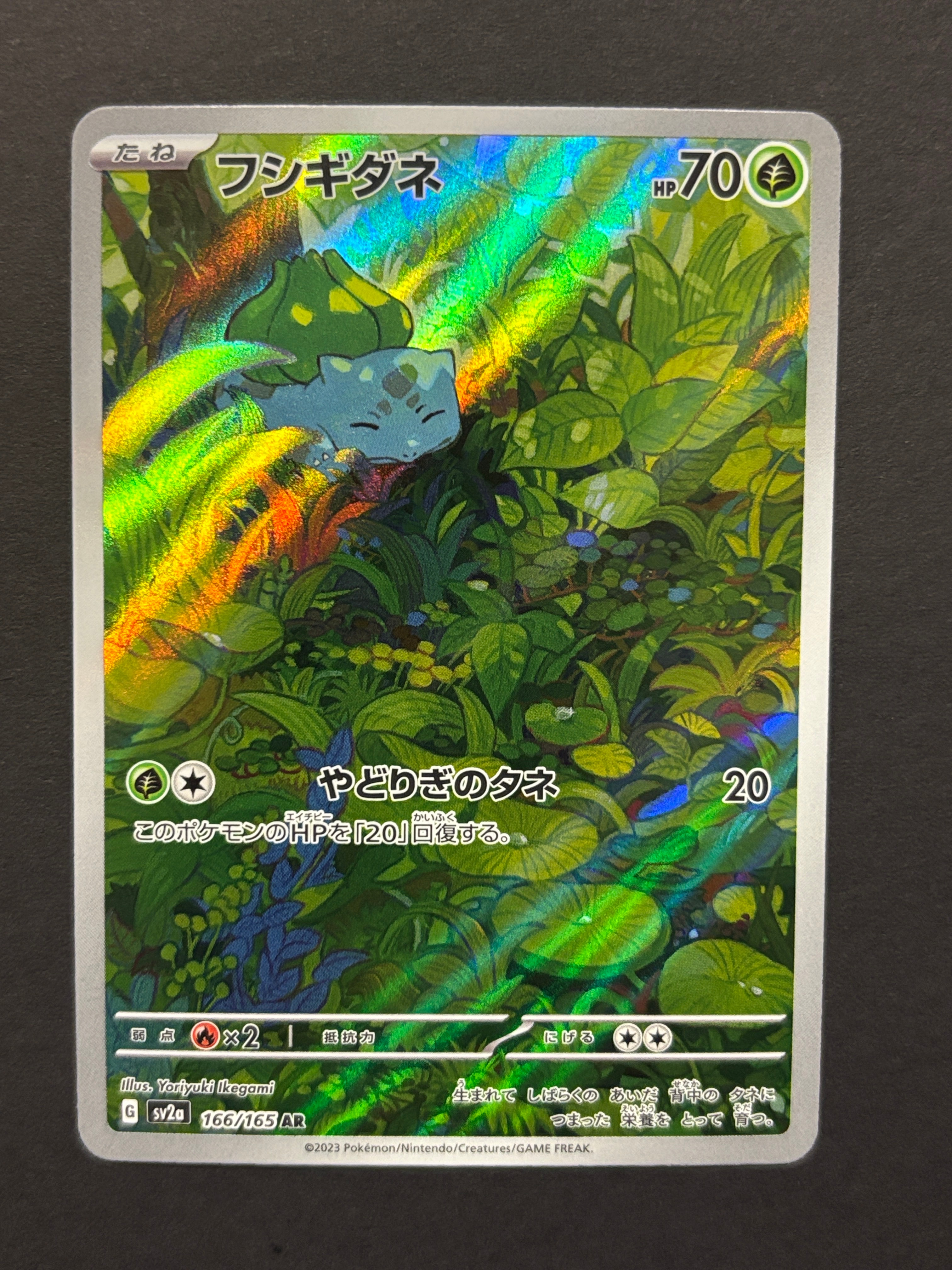 フシギダネ AR[SV2a 166/165](強化拡張パック「ポケモンカード151」)