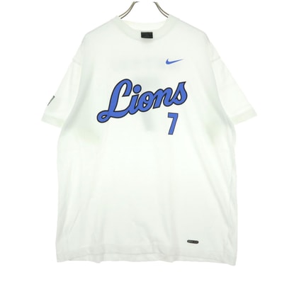 NIKE ナイキ 半袖 Tシャツ XL アイボリー 埼玉西武ライオンズ