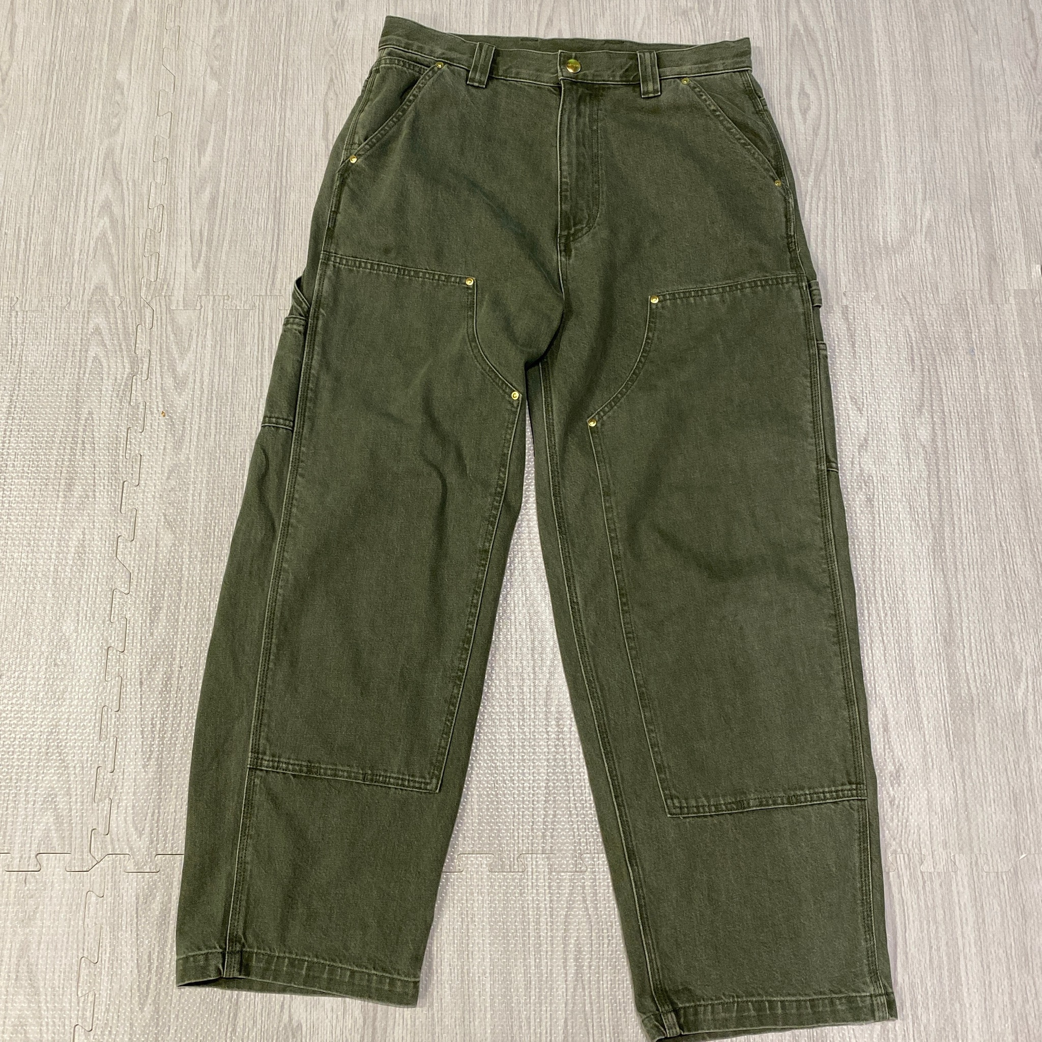 Carhartt WIP Nash Double Knee Pant "Army Green(Enzyme Bleach Washed)"