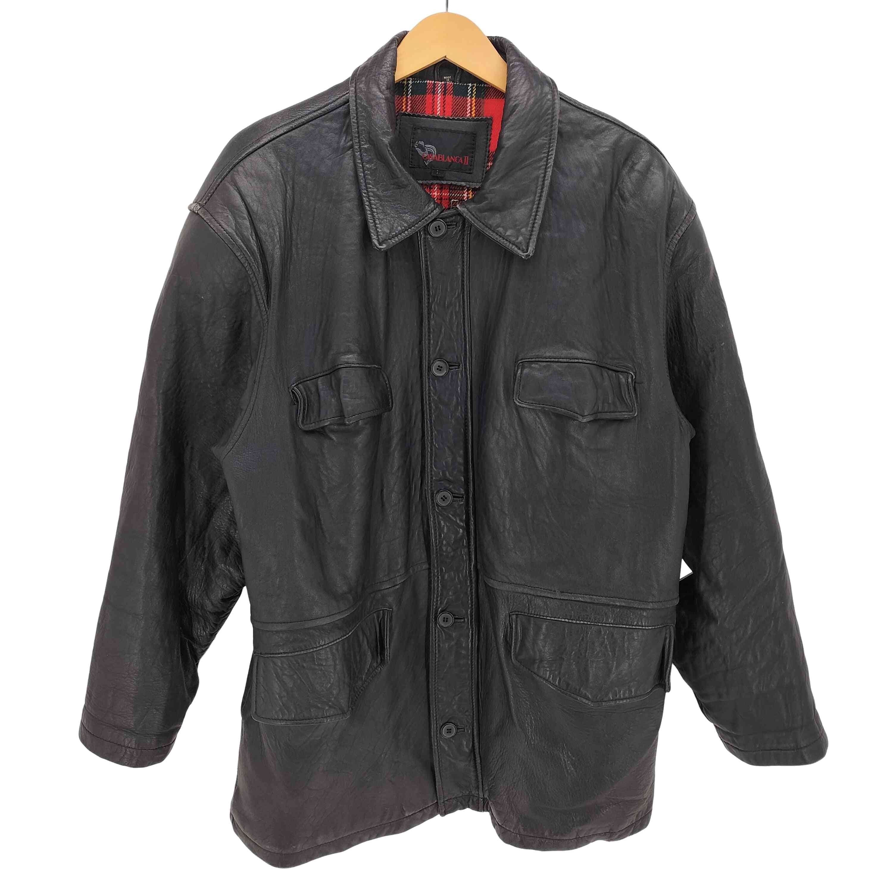 裏地 ブランケット 比翼 レザー ハーフコート【1140842301718】