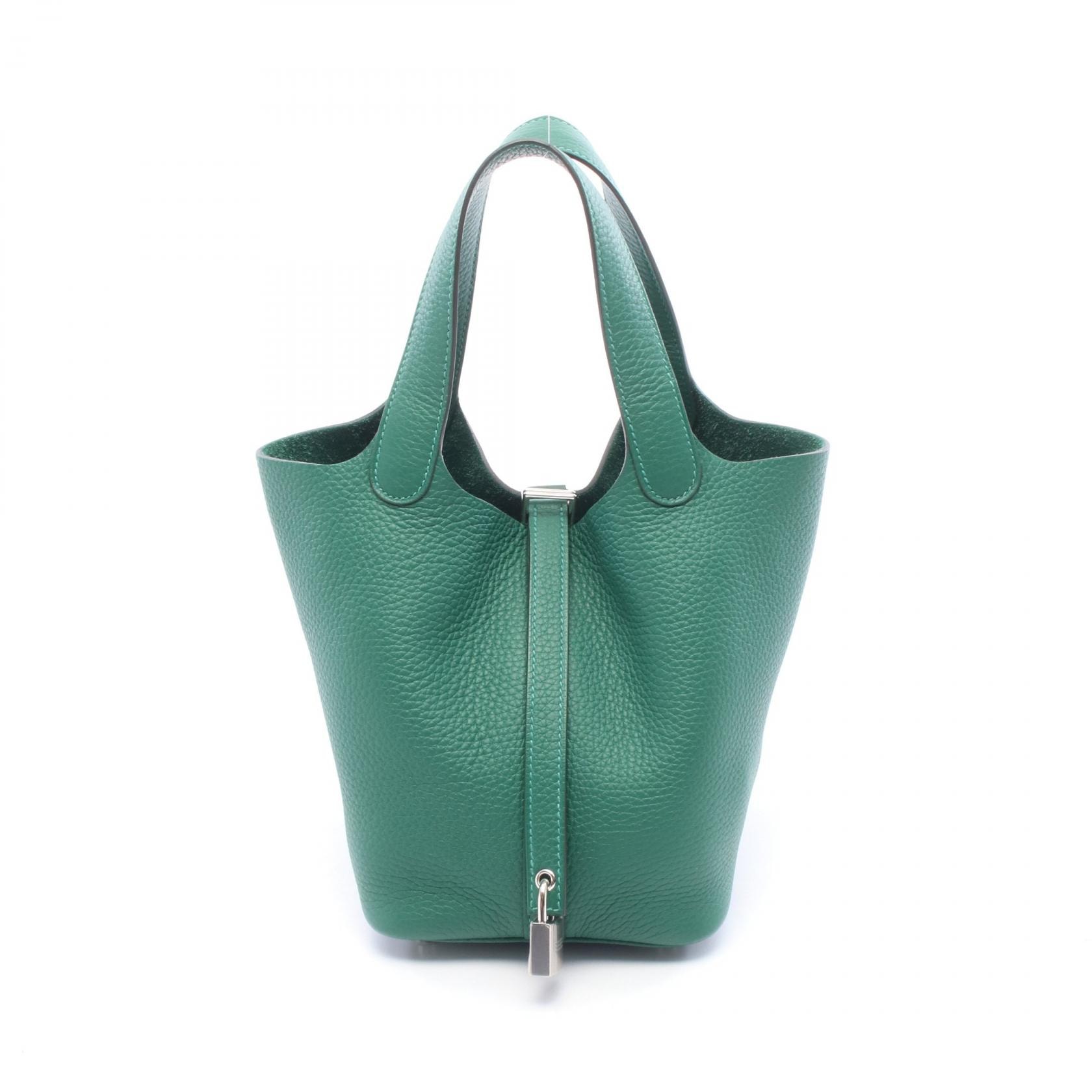 エルメス HERMES ピコタンロックPM ヴェールモワイヤン ハンドバッグ バッグ トリヨンクレマンス トリヨンクレマンス K刻印(2025年製造) レディース グリーン系 【中古】