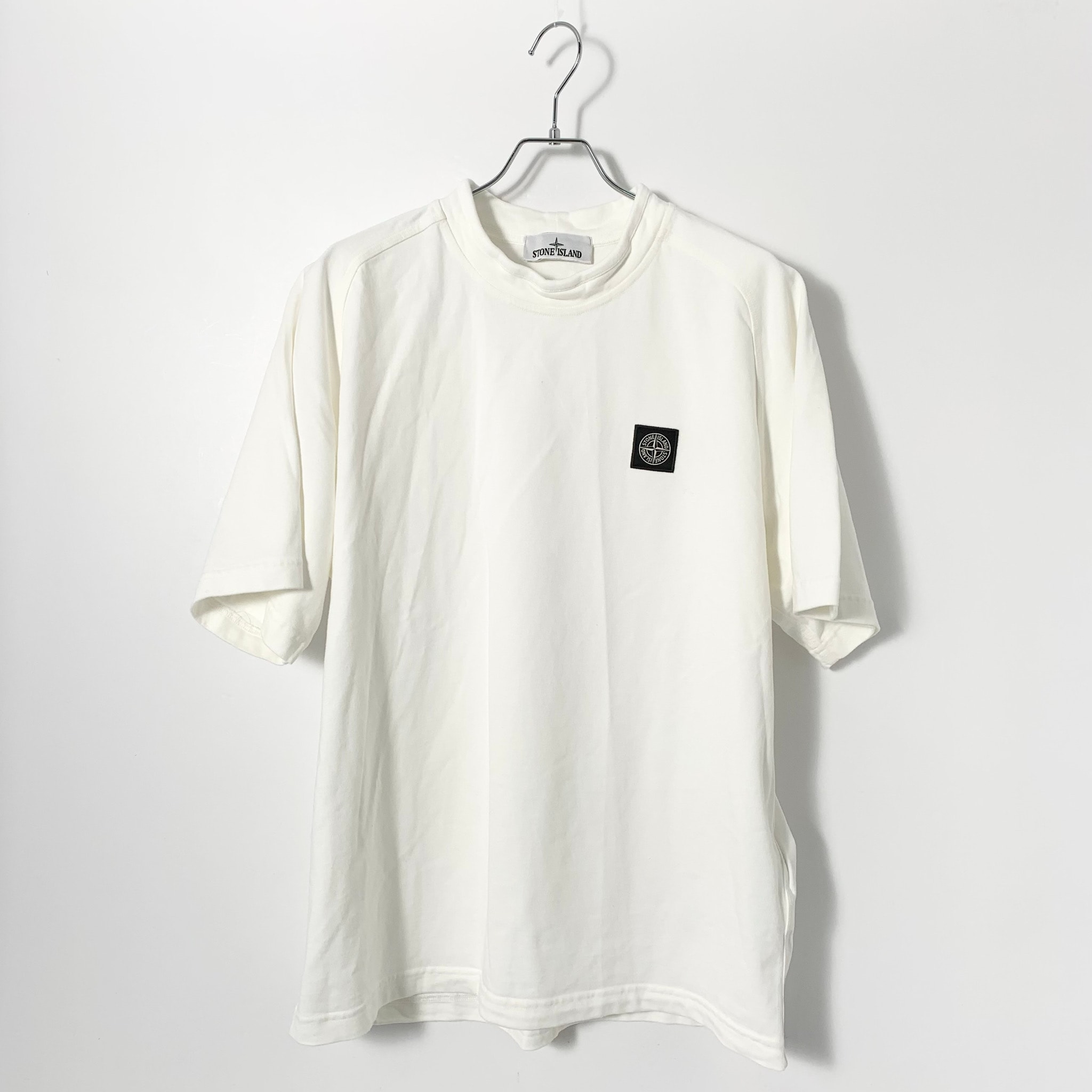 STONE ISLAND Regular Fit Short Sleeve Sweatshirt "White"