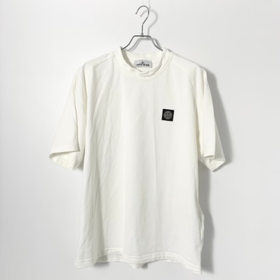 STONE ISLAND Regular Fit Short Sleeve Sweatshirt "White"