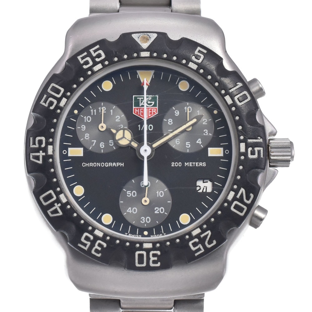 タグホイヤー TAG HEUER 571.513 フォーミュラ1 クロノグラフ ブラック クォーツ メンズ 腕時計 R#148577