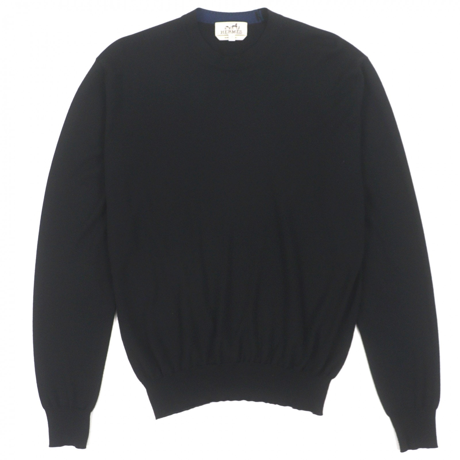 極美品 エルメス セーター ブラック メンズ XS