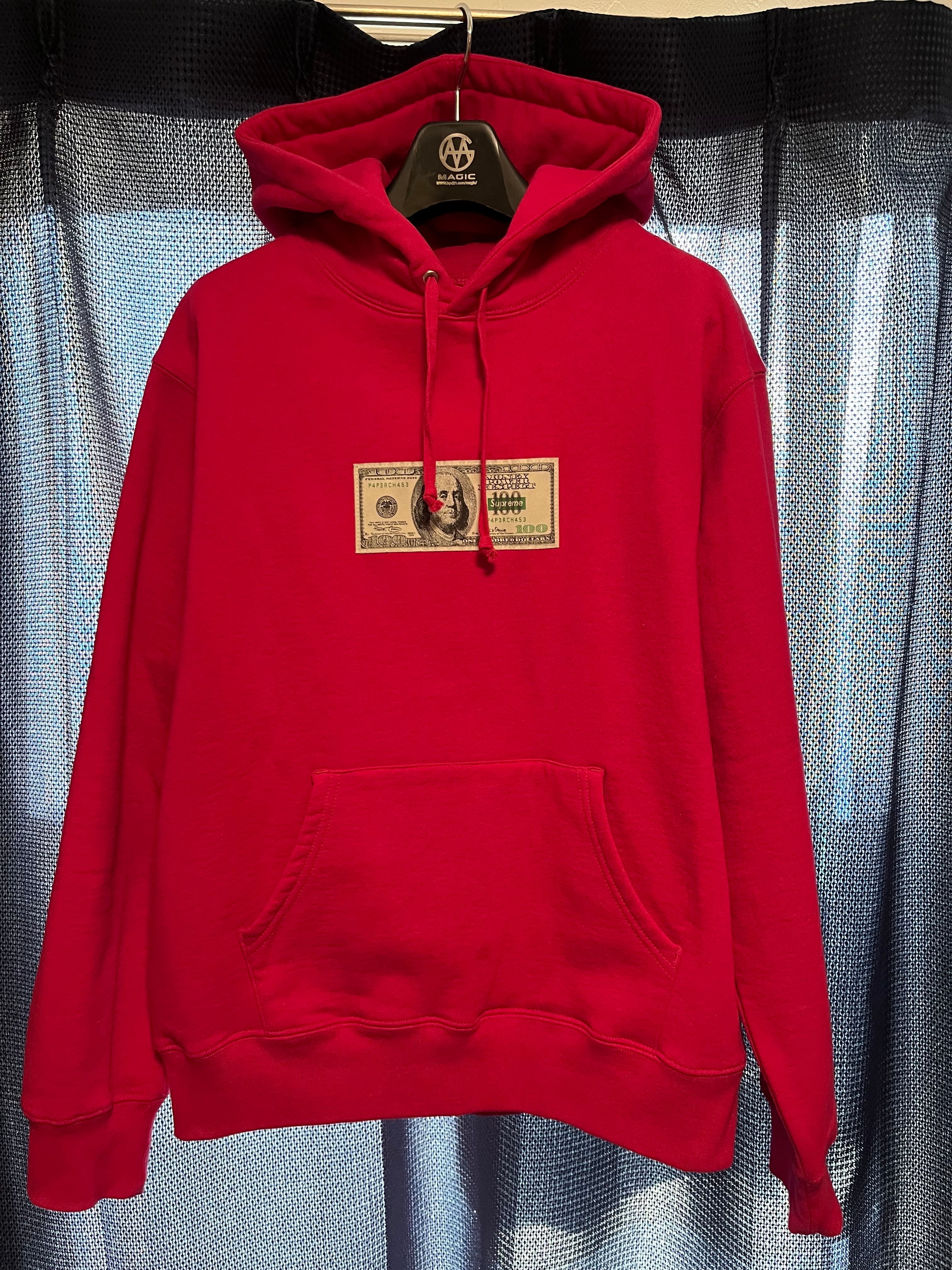 Supreme Franklin Hooded Sweatshirt "Cochineal Red"