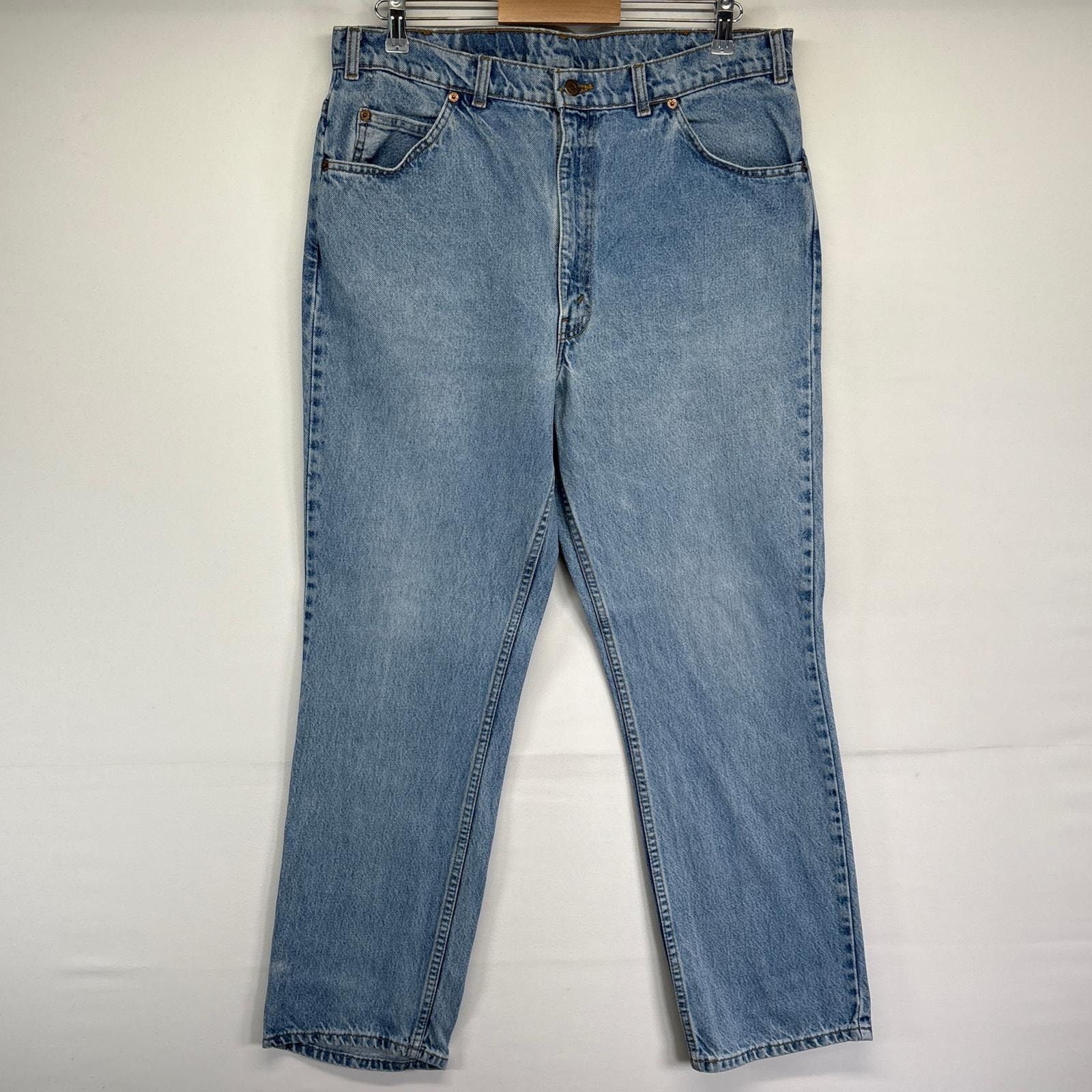 古着 80's/80年代 ヴィンテージ リーバイス Levi's デニムパンツ スリムストレート 619 ジーンズ  ジーパン オレンジタブ w38 L30  ブルー メンズ