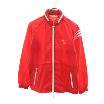 adidas アディダス 70s ヴィンテージ ナイロンジャケット S レッド デサント