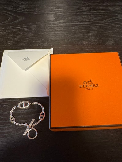 Hermes Chaine D'ancre Farandole Bracelet "Silver"