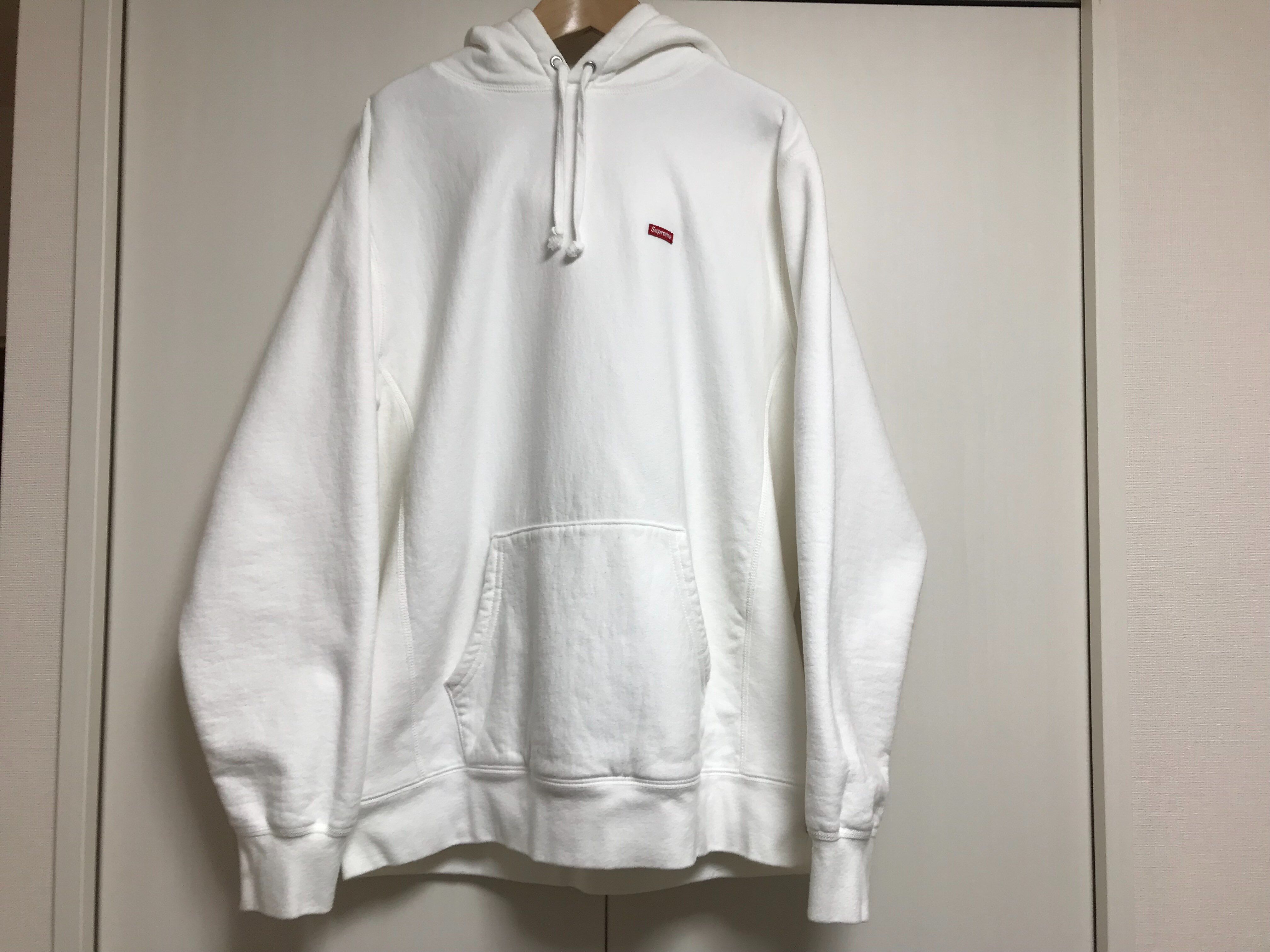 Supreme Small Box Hooded Sweatshirt "White" (21FW)