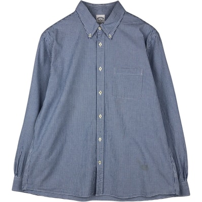 古着 ブルックスブラザーズ Brooks Brothers Est.1818 REGENT FIT ギンガムチェック 長袖 ボタンダウンチェックシャツ メンズXL相当/eaa495553