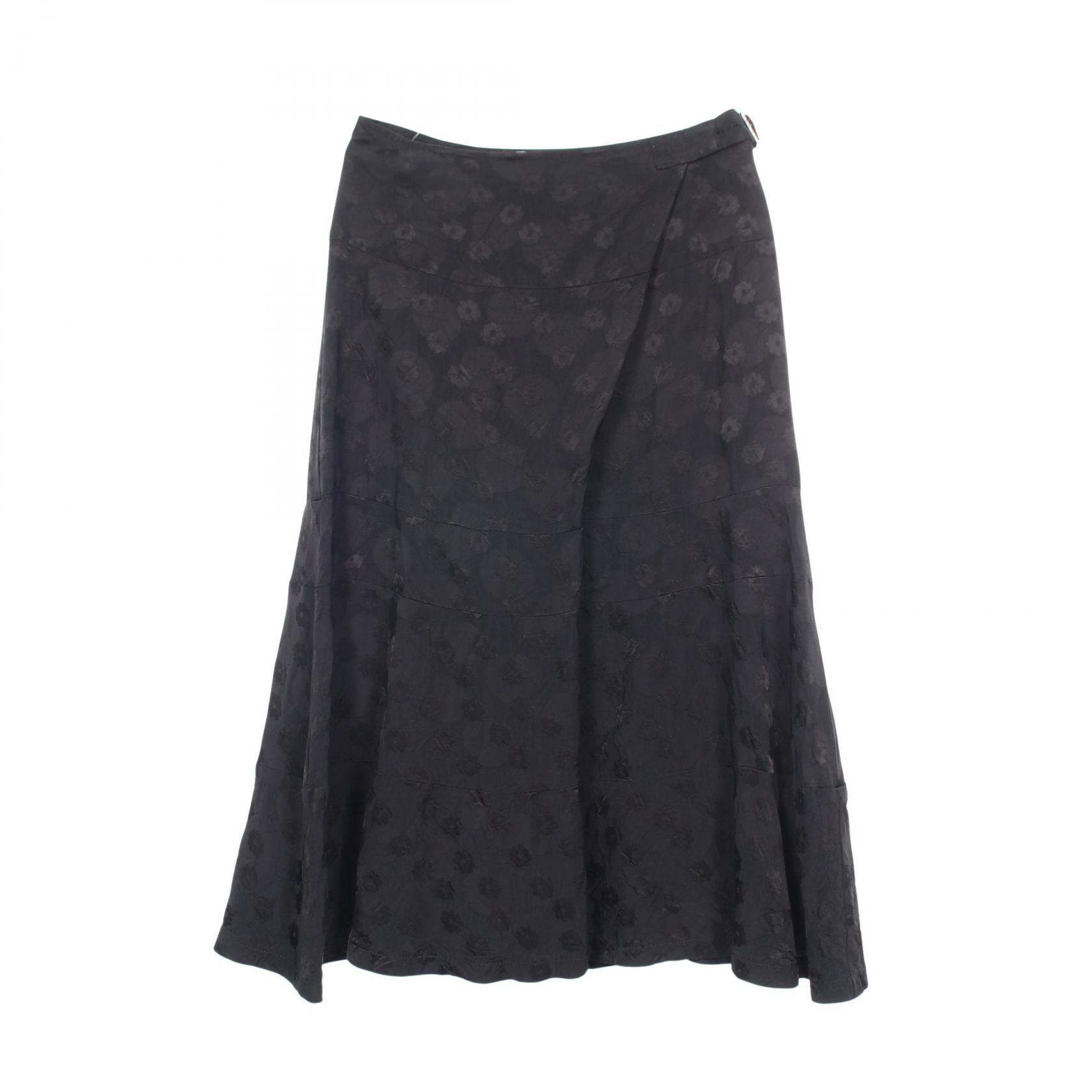 トリココムデギャルソン tricot COMME des GARCONS フラワー ドット スカート 衣料品 ボトムス レーヨン レディース ブラック系 【中古】