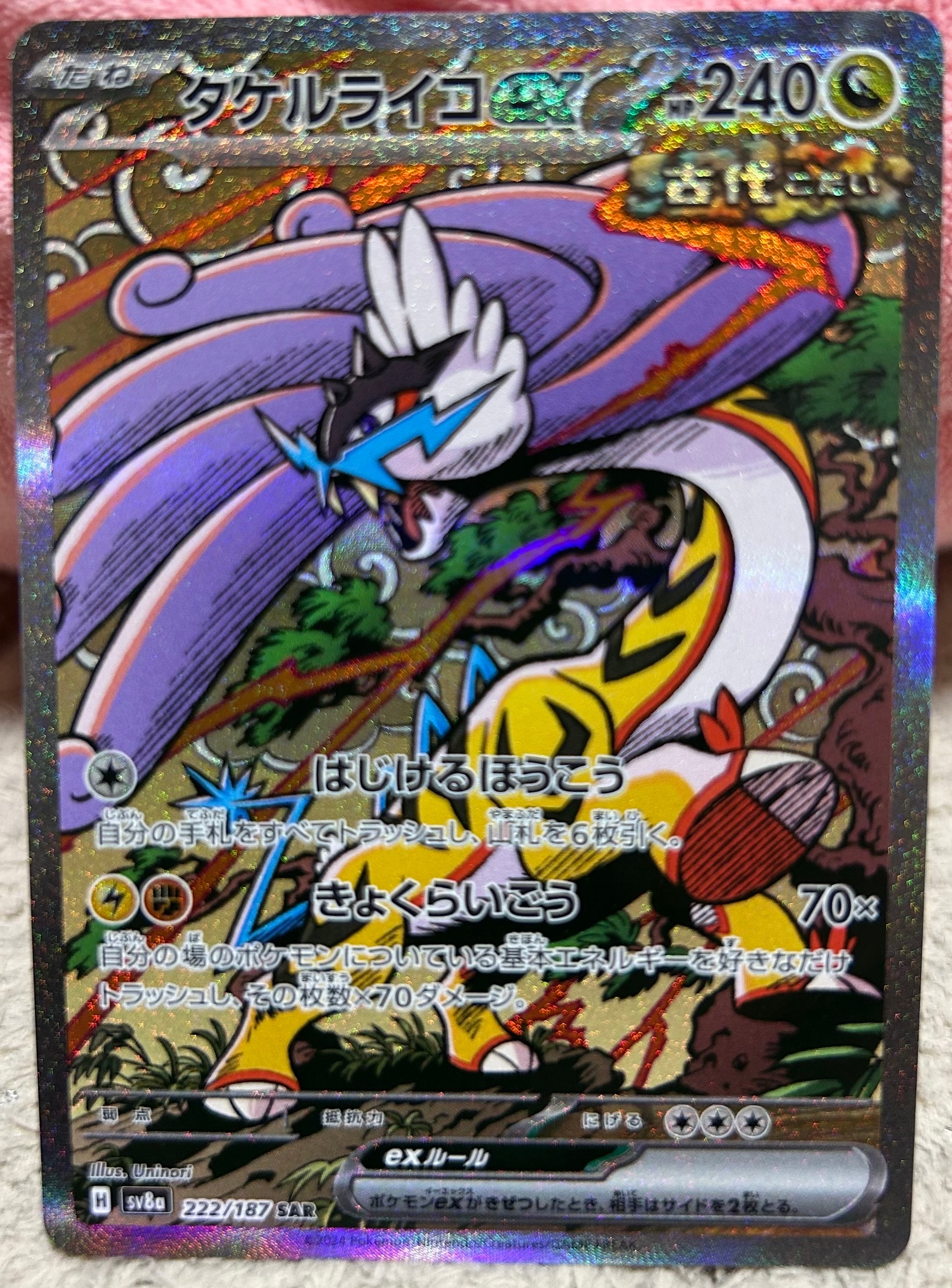 タケルライコex SAR [SV8a 222/187](ハイクラスパック「テラスタル