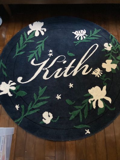Kith Summer Floral Script Rug "Nocturnal"