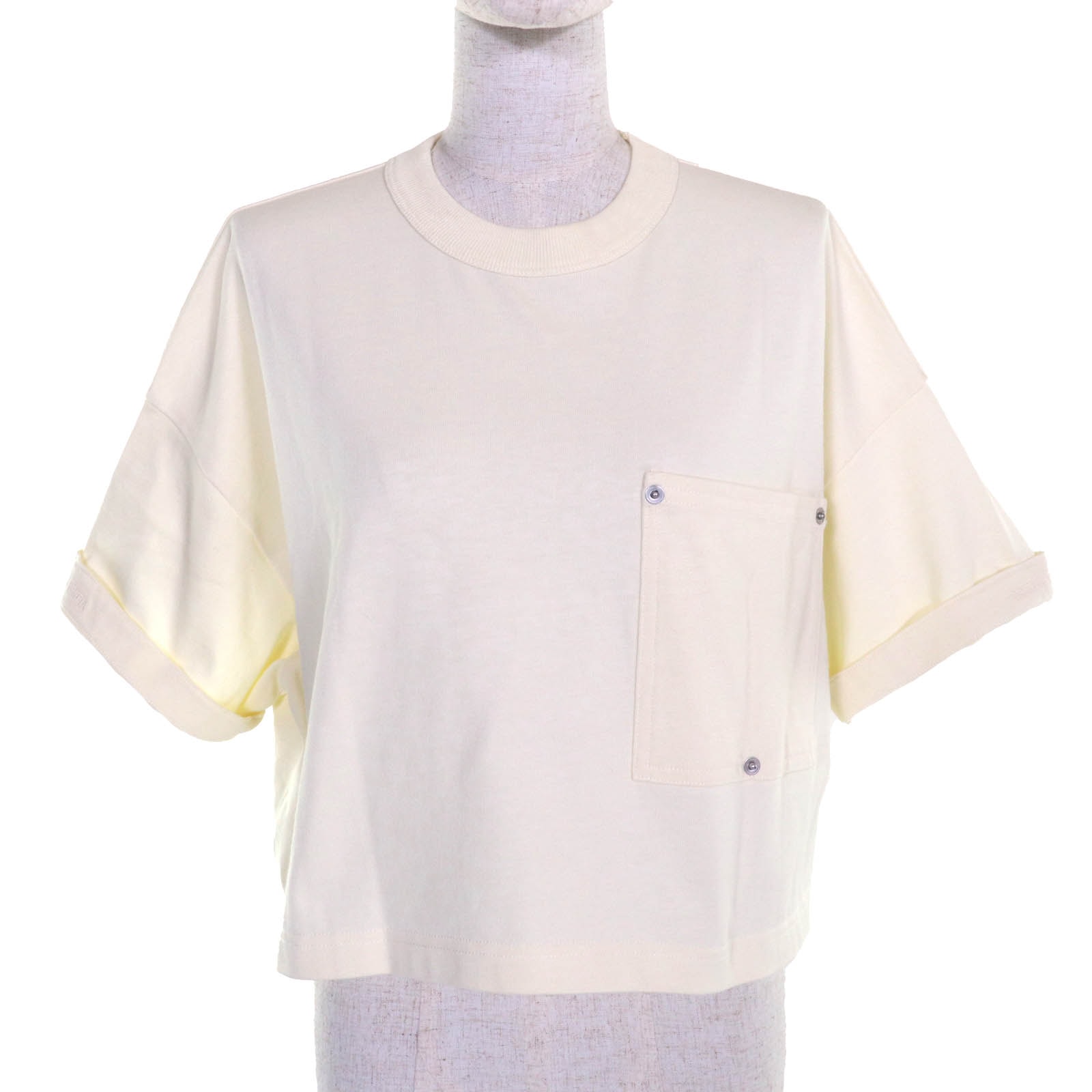美品 ボッテガヴェネタ
 半袖Tシャツ クリーム系 レディース XS 777597