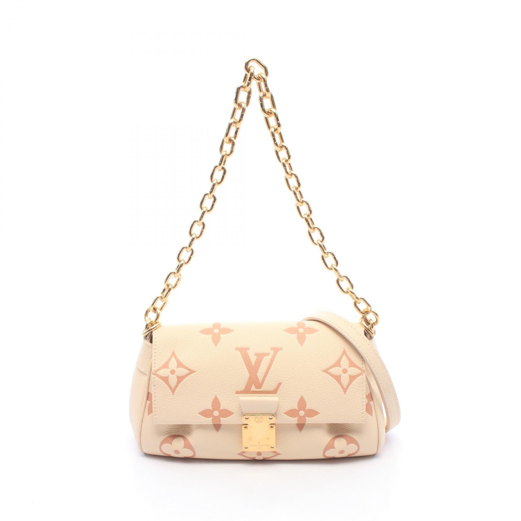 ルイ・ヴィトン LOUIS VUITTON フェイボリットNM バイカラーモノグラムアンプラント クレーム ローズトリアノン 2WAY ハンドバッグ バッグ レザー レディース ベージュ系 / ピンク系 M46393 【中古】