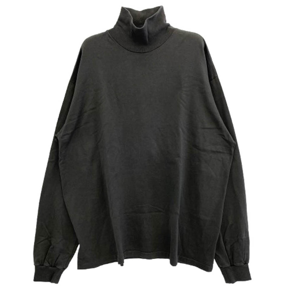 AURALEE オーラリー Tシャツ 19AW A9AP02GT LUSTER PLAITING HI NECK L/S TEE ハイネックロングスリーブカットソー 長袖 Tシャツ ダークグレー系 4【中古】