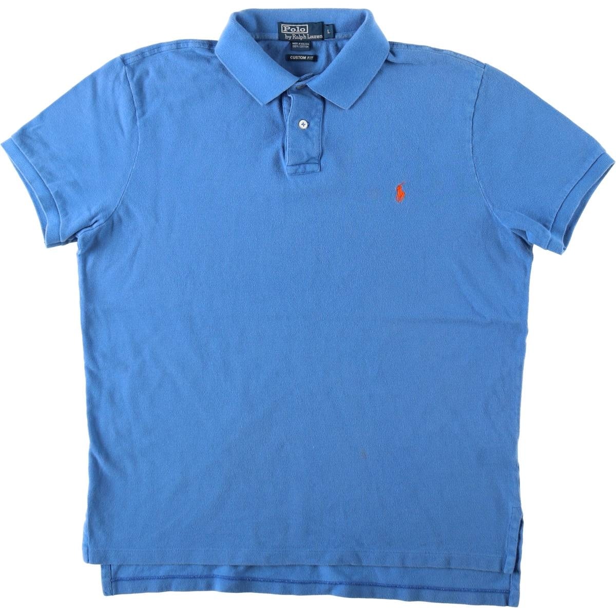 古着 ラルフローレン Ralph Lauren POLO by Ralph Lauren CUSTOM FIT 半袖 ポロシャツ メンズL相当/eaa644729