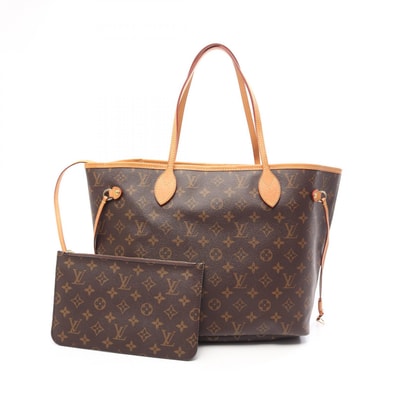ルイ・ヴィトン LOUIS VUITTON ネヴァーフルMM トートバッグ バッグ PVCコーティングキャンバス レザー モノグラム レディース ブラウン系 M40995 【中古】