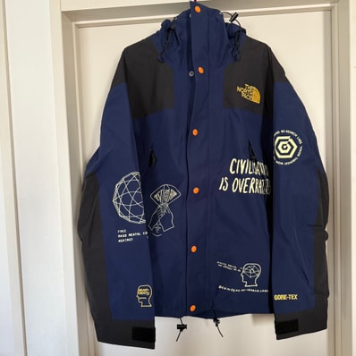 The North Face x Brain Dead Civilisation Is Overrated Parka "Blue"