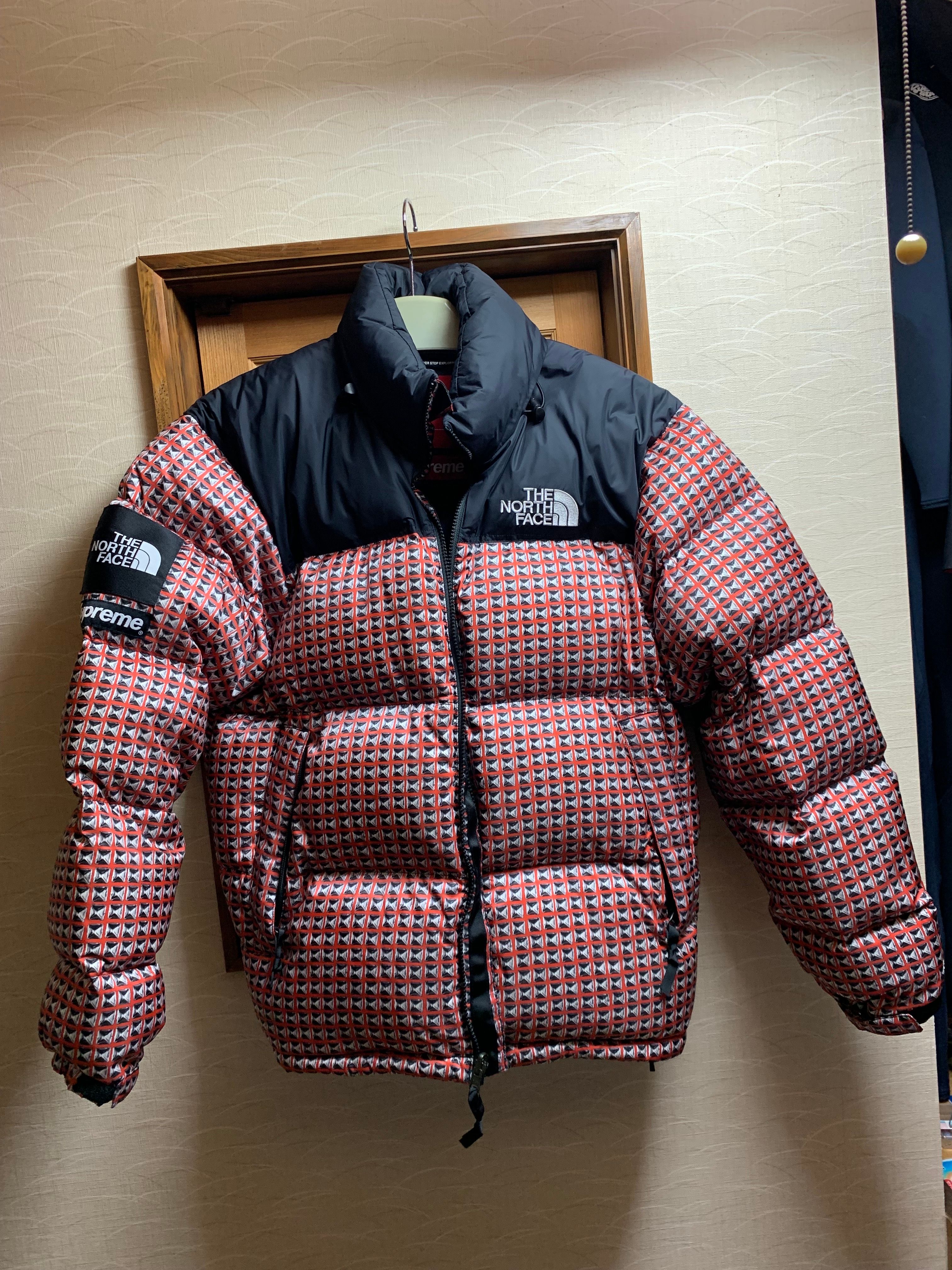 Supreme x The North Face Studded Nuptse Jacket "Red"