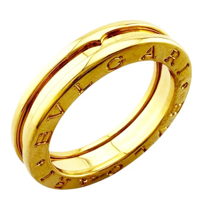 ブルガリ ビーゼロワン 1バンド リング 指輪 13号 18金 K18イエローゴールド レディース BVLGARI 中古