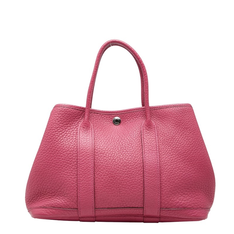 エルメス ガーデンパーティTPM ハンドバッグ ピンク シルバー金具 ネゴンダ レディース HERMES 【中古】