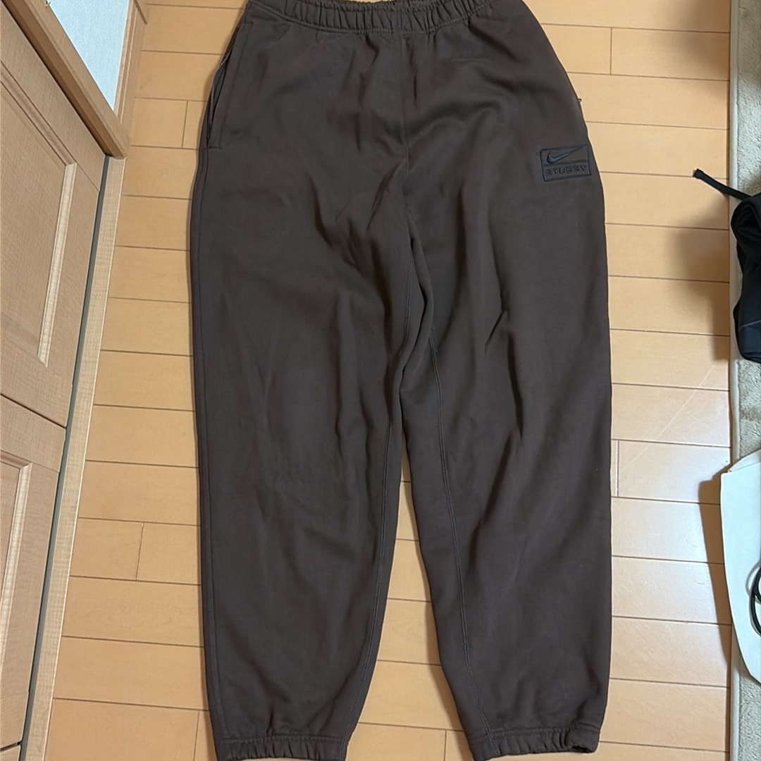 Stussy x Nike Stone Washed Fleece Pant "Dark Cinder" (US Size) FN5235-261