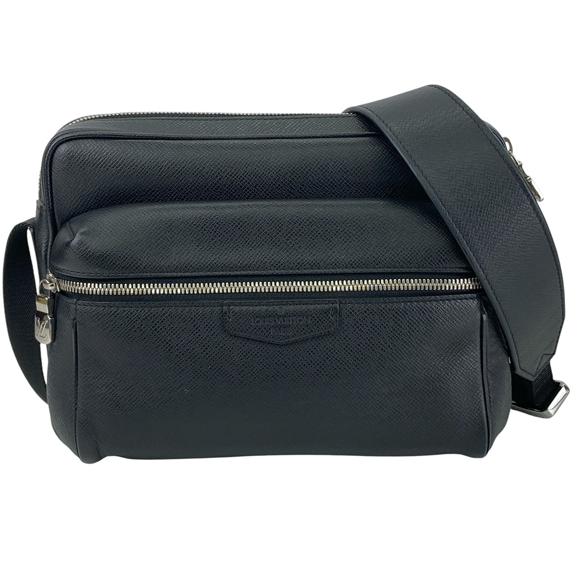 LOUIS VUITTON ルイ・ヴィトン アウトドアメッセンジャーPM ノワール ショルダーバッグ M33435 タイガ ブラック  メンズ【中古】