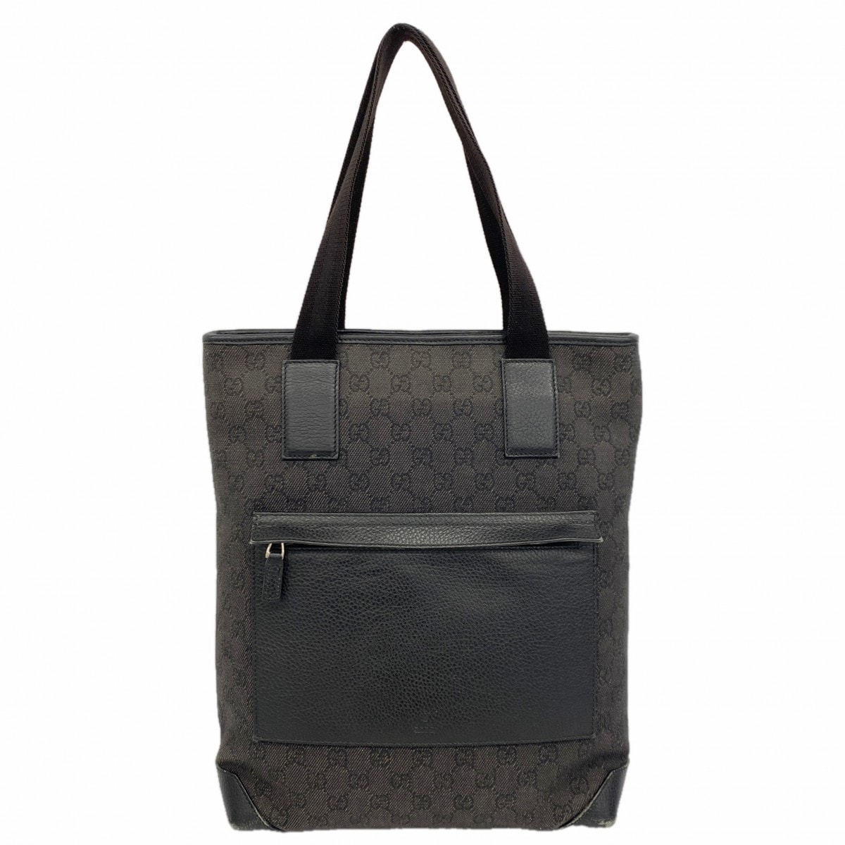 ★最終価格★SALE【6db0931-k】グッチ トートバッグ 180450 デニム ブラック シルバー金具【中古】レディース