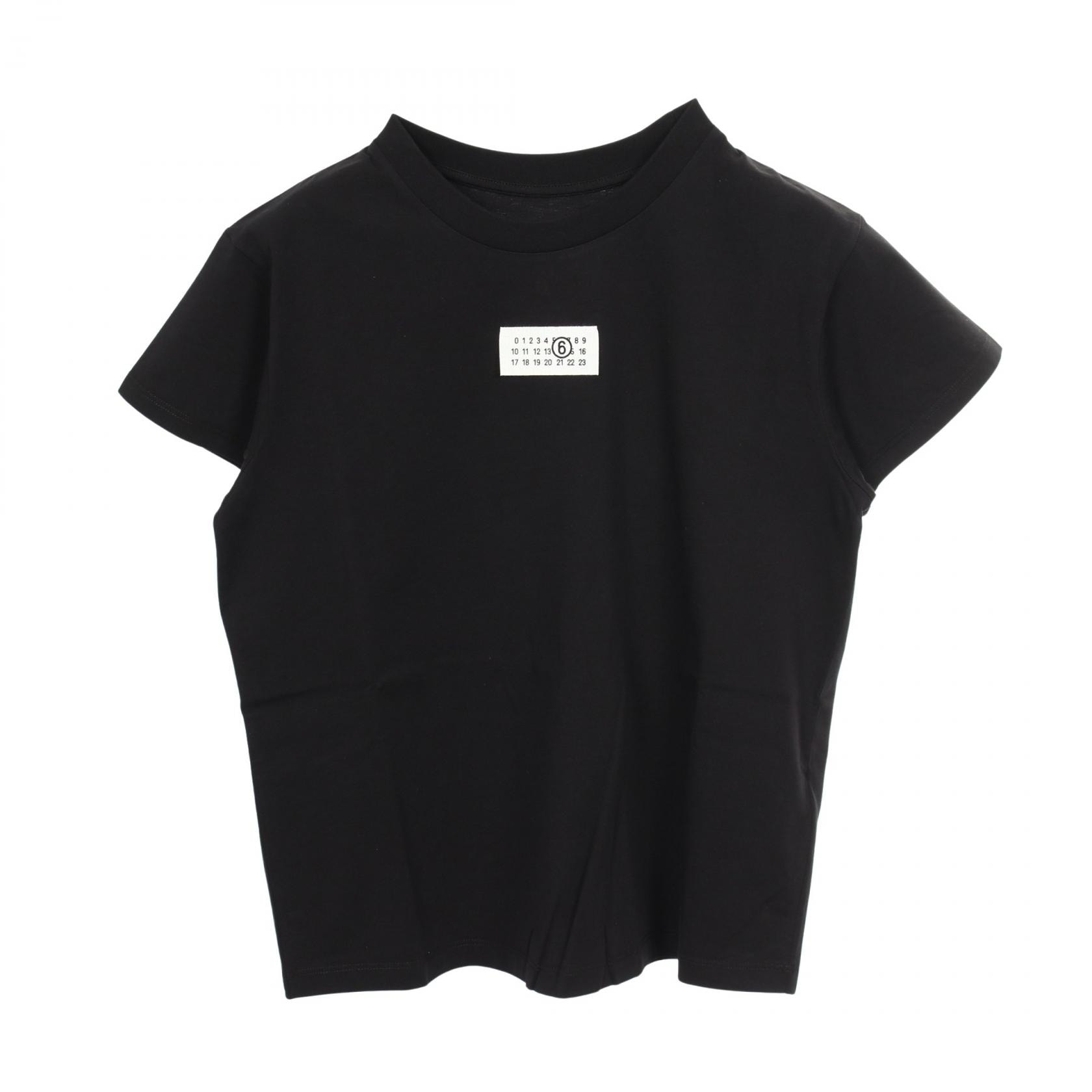 MM6 Maison Margiela Women's Numeric Signature T-Shirt "Black"