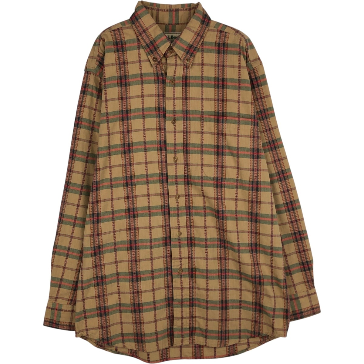 古着 ~90年代 エルエルビーン L.L.Bean 長袖 ボタンダウンチェックシャツ メンズM相当 ヴィンテージ/eaa643038