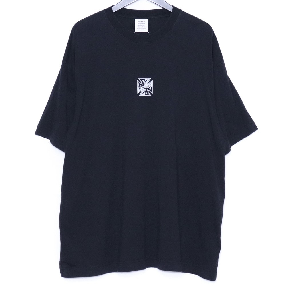 VETEMENTS バイカークロスロゴTシャツ
